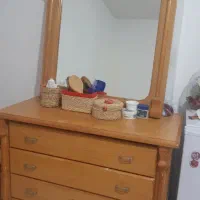 تخت دو نفره اینه به همراه دو عدد پاتختی|تخت و سرویس خواب|ساری, |دیوار