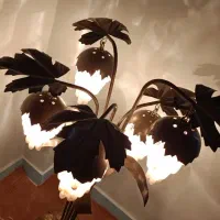 آباژور با خوشه های انگور فوق العاده زیبا|چراغ خواب و آباژور|پرند, فاز ۲|دیوار