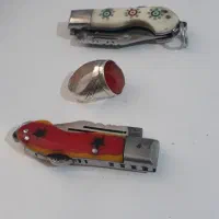 انگشتر نقره عقیق الماس تراش بابا متوسط