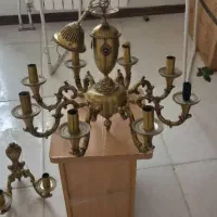 لوستر برنز همراه دیوارکوب