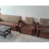مبلمان هشت نفره برند پاک چوب اصل تختخواب شو