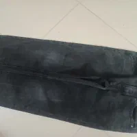 شلوار لی سنگ شور دودی ۸ تا ۱۰ سال درحد نو