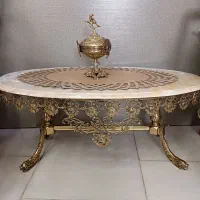 ست میز جلو مبلی برنز ۴ تکه