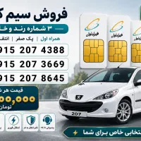 3تا خط کد دو ۲۰۷ مخصوص ۲۰۷ سوارها