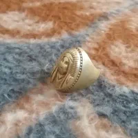 انگشتر قدمی جنس شم برنزی ترحه عکس امام حسین|بدلیجات|خوی, |دیوار