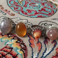 چهار عدد انگشتر نقره