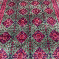 فرش دستباف (بساک)۶ متریهای سز قرمز بلوچ زیبا|فرش|مشکیندشت, |دیوار