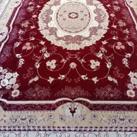 یک جفت فرش۱۲متری زرشکی ۵۰۰شانه