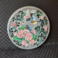 تابلو برجسته تکسچر طرح گل و پرنده دکوری هنری مدرن|تابلو، نقاشی، عکس|تهران, اکباتان|دیوار