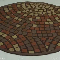 گلیم فرش ،کناره ، وپادری گرد