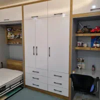 کمد دیواری و تخت تاشو