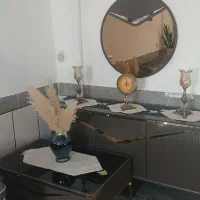 سِت آینه کنسول،زیرتلوزیون،میزجلومبلی سه تا عسلی|بوفه، ویترین، کنسول|نهاوند, |دیوار