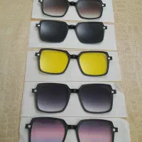 عینک پنج کاور طبی و آفتابی و دید در شب ...|زیورآلات و اکسسوری|تبریز, |دیوار