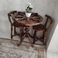 میزدونفره باچوب گردو