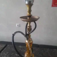 قلیان چوبی برنجی