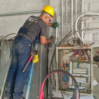 برقکار ، برق کاری ، سیمکشی در محدوده گلسار