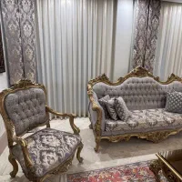 مبلمان استیل ۷ نفره با میز ناهار خوری