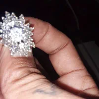 انگشترنقره‌باسنگ‌الماس‌‌میراس‌خانوادای‌