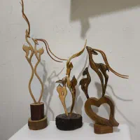 مجسمه و تندیس چوبی|صنایع دستی و سایر لوازم تزئینی|نجف‌آباد, یزدانشهر|دیوار