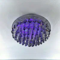 یک لوستر کریستال فلش خور هفت رنگ(خانه)|لوستر و چراغ آویز|ری, شهید غیوری (ابن باویه)|دیوار