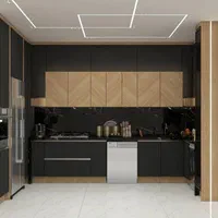 کابینت آشپزخانه/مشکی و چوب/مات/۷روزه/|مصالح و تجهیزات ساختمان|تهران, پاسداران|دیوار