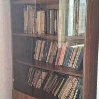 دو عدد کتابخانه چوبی