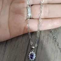 زنجیرو پلاک نقره ایتالیایی