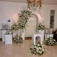 گل‌آرایی نامزدی تاج‌گل ماشین‌عروس دسته‌‌گل‌عروس|خدمات پذیرایی، مراسم|اصفهان, باغ دریاچه|دیوار