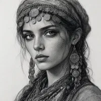 طراحی چهره و تابلوهای نقاشی (سیاه‌قلم، پاستل و..