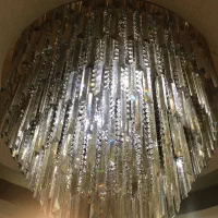 لوستر کریستالی ال ای دی|لوستر و چراغ آویز|رشت, حسین آباد|دیوار