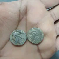 دوعددسکه اشکانی نقره