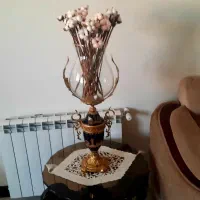 گلدان برنج کاملا سالم با رنگ طلایی بدنه سرامیکی|گل مصنوعی|تهران, ابوذر|دیوار