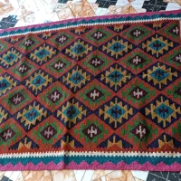 گلیم پشمی دورو سفت بافت بدون سرکجی ابعاد ۱.۵ دز۲|گلیم، جاجیم، گبه|شیراز, شاهچراغ|دیوار