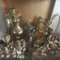بوفه با کلیه وسایل برنز و مس