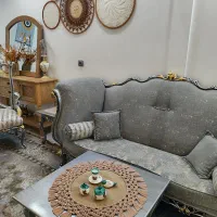 رو میزی گرد مکرومه بافی|پرده، رانر، رومیزی|بیرجند, |دیوار