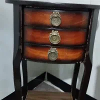 میز تلفن چوبی