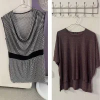 ۳ عدد شومیز و تیشرت لانگ xxL ( نو )