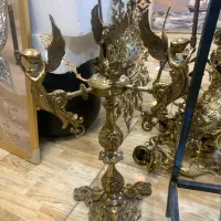 خریدار  وفروش ضایعات برنج لوستر بوفه اینه  برنزی|لوستر و چراغ آویز|باقرشهر, |دیوار