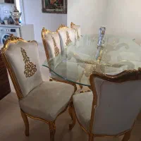 میز ۸‌نفره همراهه ۶ صندلی