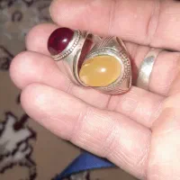 دوعدد انگشتر نقره