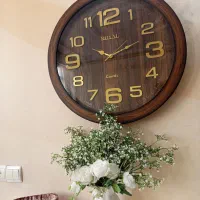 ساعت چوبی ۶۰/۶۵سانتی مدرن