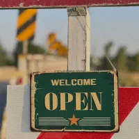تابلو open و close مدل وینتیج
