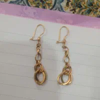 گوشواره طلا 3300سه گرم و 300سوت یک درصد بالا