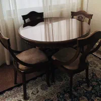 میز نهارخوری ۴ نفره چوب راش