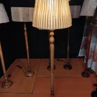 اباژور چوبی گردو خراطی کنار سالنی جدید شید رافیا|چراغ خواب و آباژور|مشهد, خین عرب|دیوار