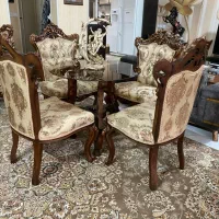 مبل راحتی تخت خوابشو وناهار خوری استیل 4نفره