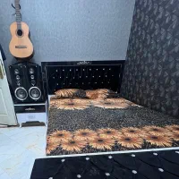 تخت ۱۴۰ همراه با پاف ،دو عدد پا تختی، میز ارایش|تخت و سرویس خواب|تهران, تهرانپارس غربی|دیوار