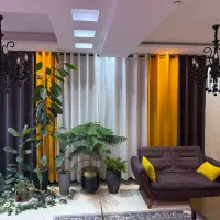 پرده پانچی به همراه چوب پرده