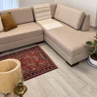 مدل کلاسیک مبل ال رنگ روشن زیرقیمت فوری|مبلمان خانگی و میز عسلی|تهران, مرزداران|دیوار