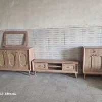 ست میز تلوزیون جاکفشی کنسول حصیری جدید تخفیف ویژه